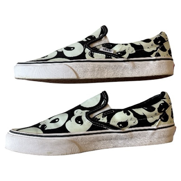 Vans Special Edition Glow in the Dark  Slip-On Sneakers- size 8 - Picture 6 of 8